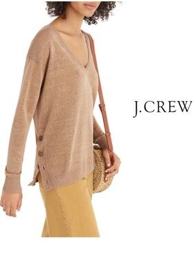 J Crew Linen blend sweater xs